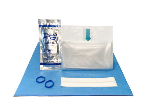 Aspen Surgical 6 X 96 in Sterile Clear Probe Cover Kit – 3D End, Telescopic Fold, Polyethylene Material