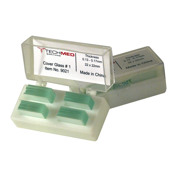 Dukal Cover Glass – 13-17mm Thickness, 22mm x 22mm, Non-Sterile, 2 oz, 1 Box, 1.36 lb, 200 Pieces