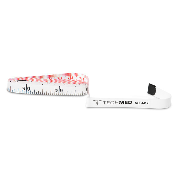 Dukal Tech-Med Cloth Tape Measure – 72 in Length, Durable Linen-Like Fiberglass, Dual English and Metric