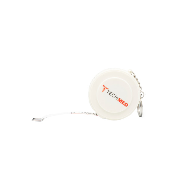 Dukal Tech-Med Retractable Tape Measure – 72 in Length, Durable Linen-Like Fiberglass, White Case