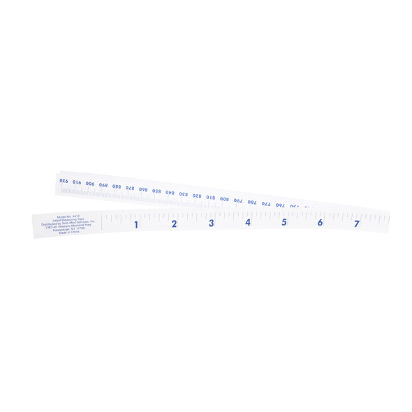 Dukal Tech-Med Paper Tape Measure – 24 in Length, Disposable, Non-Sterile, 1000 per Box, 2.65 lb