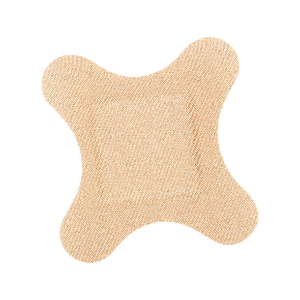 Dukal American Soft Flexible Adhesive Bandages – 4-Wing 2-7/8 x 3 in, Sterile, 50/BX, 12 BX/CS