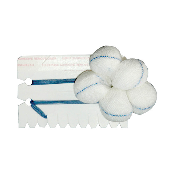 Dukal Tonsil Sponges – Sterile, X-Ray Detectable, Medium 7/8 in, 5/PK, 100 PK/CS, 3.5 lb Case