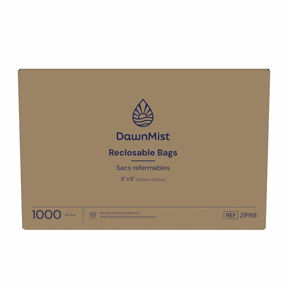 Dukal Dawnmist Reclosable Bag – 8 X 8 in, Clear, 3 MIL Thickness, 1000/bx Packaging – brand_name DawnMist
