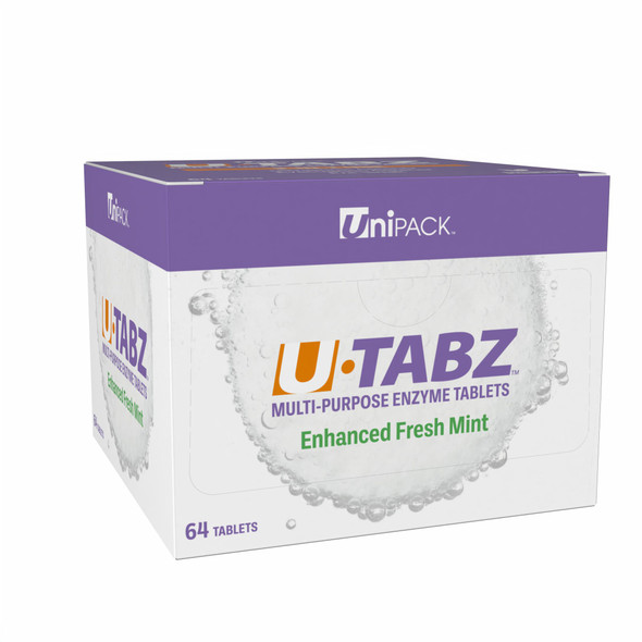 Dukal Unipack Ultrasonic Enzymatic Tablets – Biodegradable Formula, 64 Tablets/Box, 5.85 lb