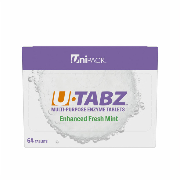 Dukal Unipack Ultrasonic Enzymatic Tablets – Biodegradable Formula, 64 Tablets/Box, 5.85 lb