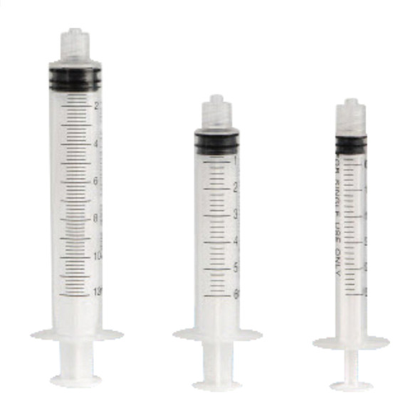 Dukal Unipack Irrigation 12 cc Syringe with Luer Lock – Non-Sterile, 100/BG, 10 BG/CS Packaging