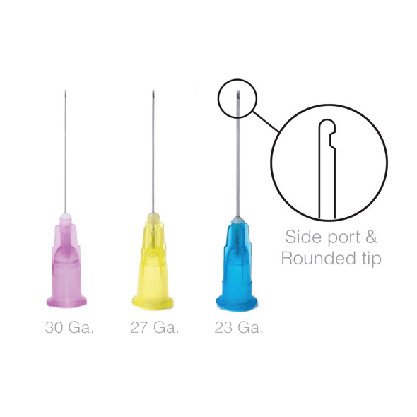 Dukal Irrigation Needle with Notched Luer Lock – 27g, Yellow, Non – Sterile, 100/bx, 20 Bx/cs