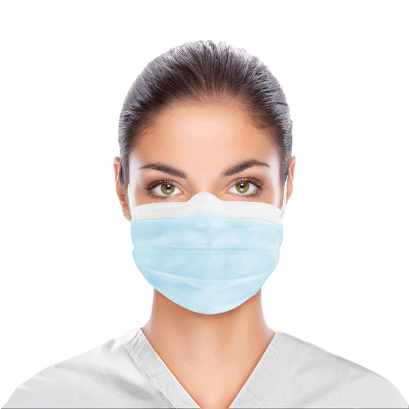 Dukal ASTM Level 1 Face Mask – Blue, 3 – Layer, Ultra Soft Inner Layer, 50/bx, 20 Bx/cs – brand_name Unipack