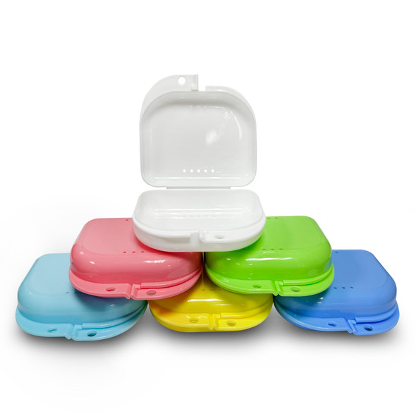 Dukal Unipack Retainer Boxes – Clamshell Snap-Lock, Assorted Colors, 3 x 3-1/8 x 1-1/8 in, 12/BG Packaging