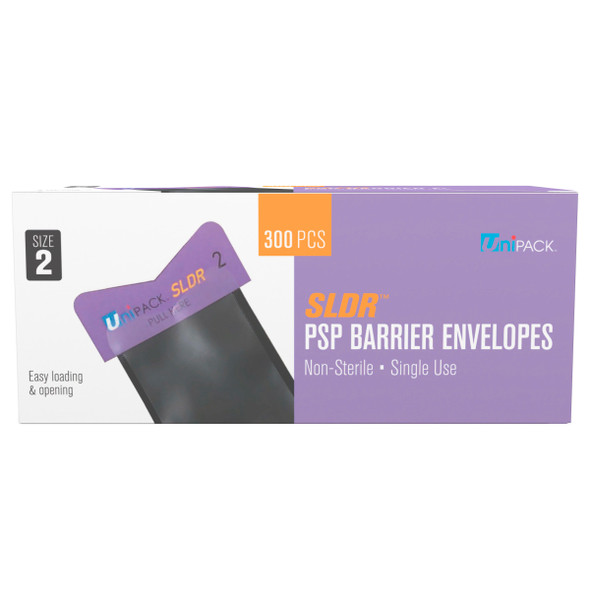Dukal SLDR PSP Barrier Envelopes – Size 2, Soft Vinyl, Rounded Corners, 300/BX, 8 BX/CS, 2.5 lb