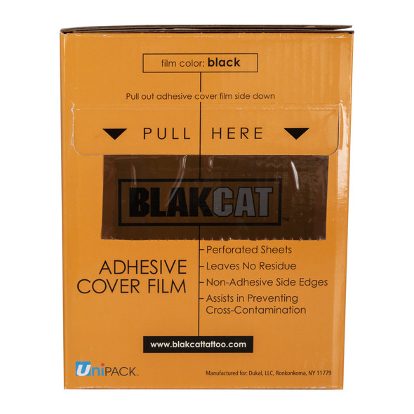 Dukal Unipack Barrier Film Roll – 4 x 6 in Black Sheets, 1200 Perforated Sheets, No-Residue Adhesive