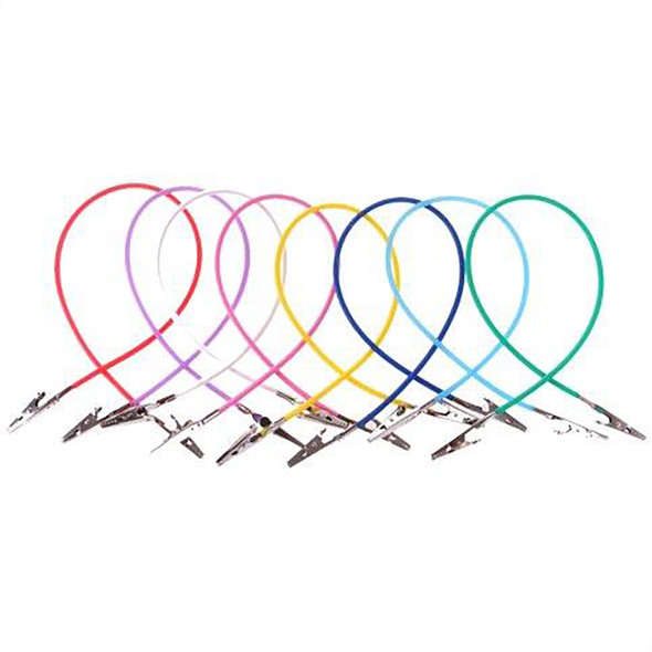 Dukal Autoclavable Bib Clips – Flexible Silicone Band, Metal Clips, White, 1.85 lb, 1/BG, 50 BG/CS