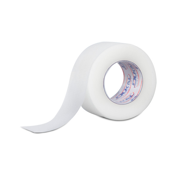 Dukal Transparent Tape – 1 in x 10 yd, Porous and Perforated, 12/BX, 12 BX/CS Packaging, Non-Sterile, 10.45 lb