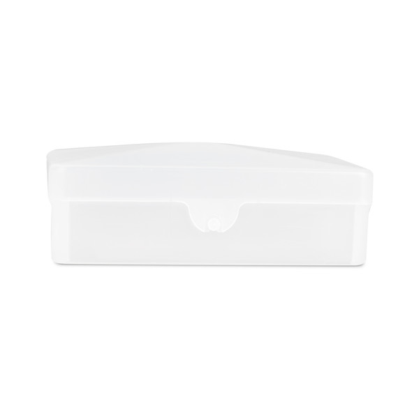 Dukal Soap Box with Hinged Lid – Clear Color, 5.6 lb Weight, 1/pk Packaging – brand_name DawnMist