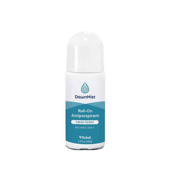 Dukal DawnMist Antiperspirant Roll On – 1.5 oz, Fresh Scent, Non-Sterile, 96/CS Packaging, 14.1 lb Case