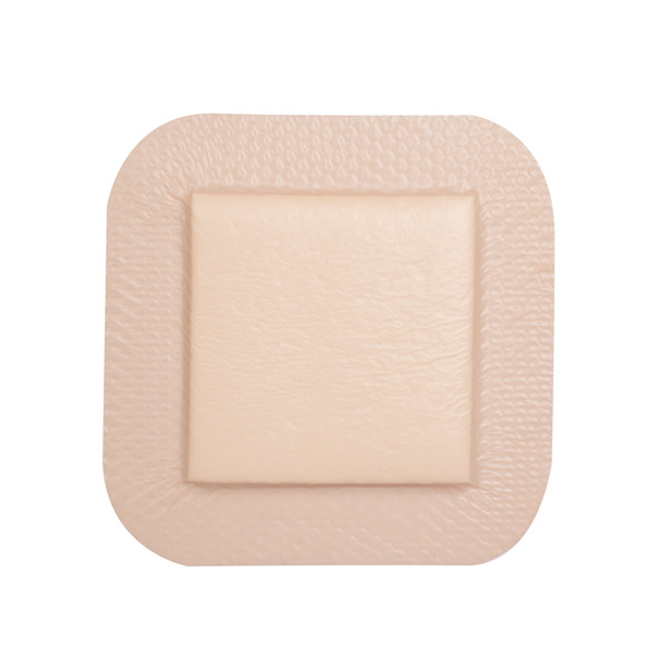 Dukal Rencura Silicone Bordered Foam Dressing – 5 x 5 in, Sterile, Highly Absorbent, 10PK/BX