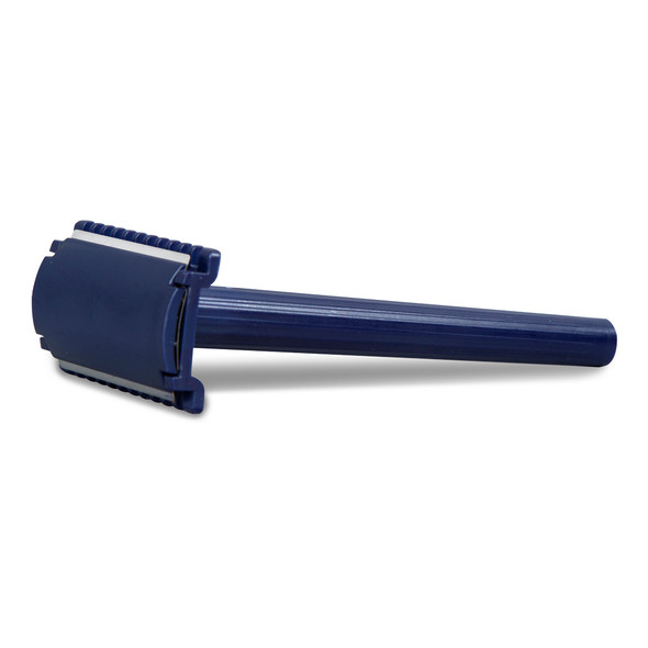 Dukal Prep Disposable Razor – Double-Sided Fixed-Head, Stainless Steel Blade, 100/BX, Blue