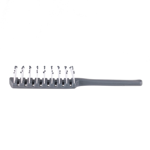Dukal DawnMist Hair Brush – 7 in Vented Design, Rounded Plastic Bristles, Gray, 1/BG, 12 BG/BX, 24 BX/CS