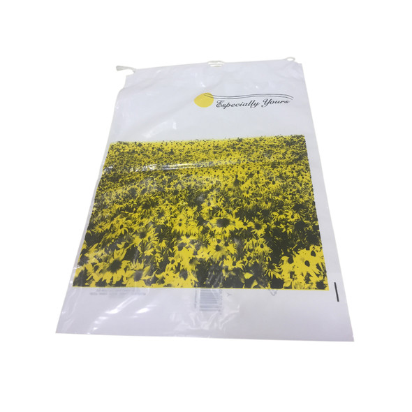 Dukal DawnMist Patient Belonging Bags – Drawstring Closure, 9 x 1 in, 1.5 MIL Thickness, 1000/Case