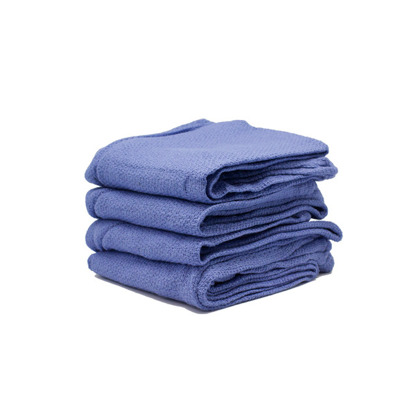 Dukal OR Towels – 17 x 26 in Blue, Pre-Washed, Highly Absorbent, Non-Sterile, 100/Case, 13.55 lb