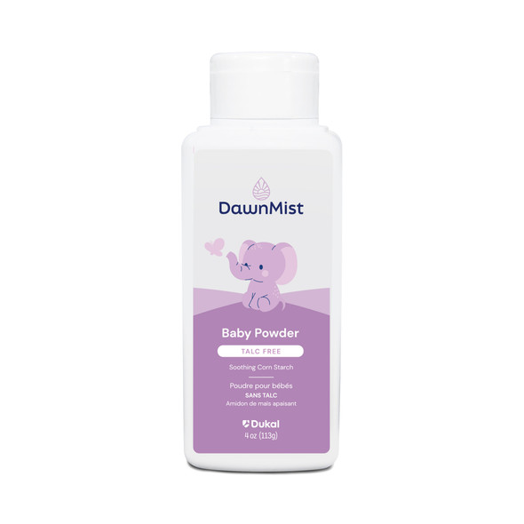 Dukal Baby Powder – Talc – Free, 4 oz Bottle, Absorbs Wetness for Comfort – brand_name DawnMist