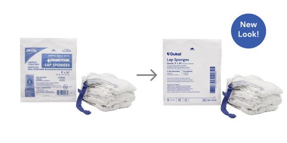 Dukal Laparotomy Sponges – Sterile, X – Ray Detectable, 8 X 36 in, 5/pk, 40 Pk/cs – brand_name Dukal