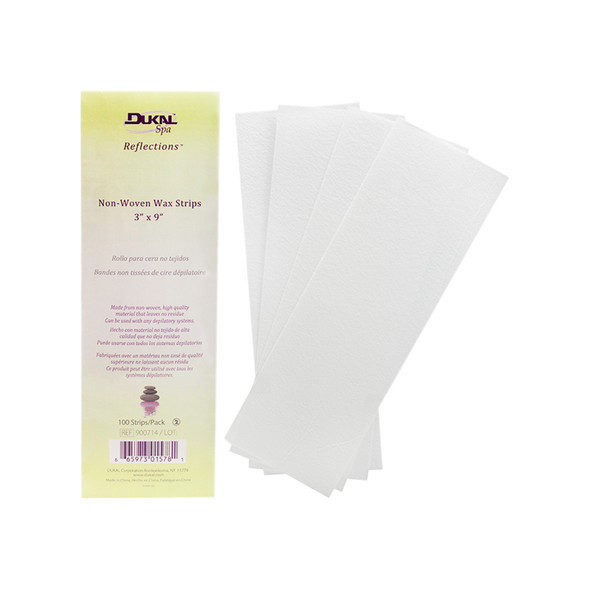 Dukal Waxing Strips – Non – Woven, 3 X 9 in, 100/pk, Tear – Resistant Material – brand_name Dukal