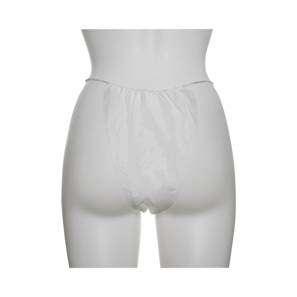 Dukal Disposable Panty – Soft Polypropylene, Individually Wrapped, White, 1/BG, 100 BG/BX, 10 BX/CS
