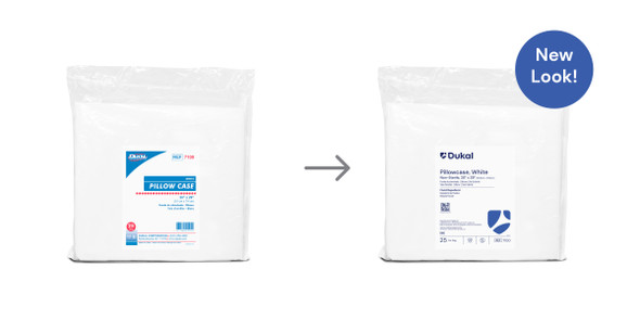 Dukal Disposable Pillowcase – 20 x 29 in, White, Durable Spunbonded Material, 25/BG, 4 BG/CS