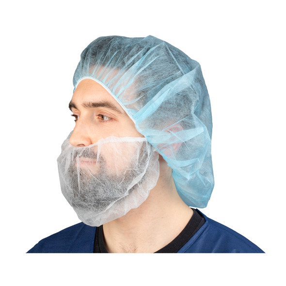Dukal Beard Covers – Spunbond Polypropylene Material, Universal Size, 100/BG, 10 BG/CS Packaging