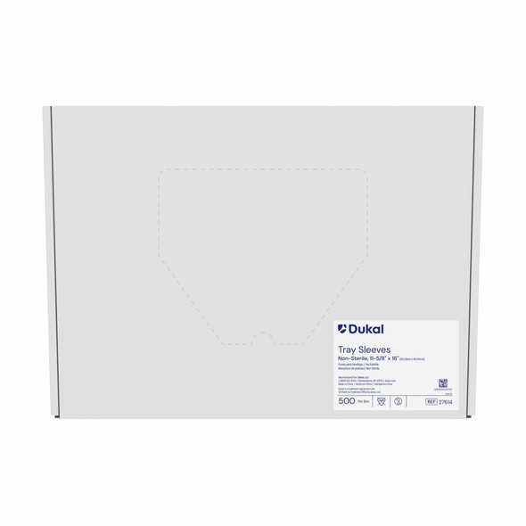 Dukal Tray Sleeves – 11 – 5/8 X 16 in, Leak – Proof, 500/bx, 6 Bx/cs, Clear, Disposable – brand_name Dukal