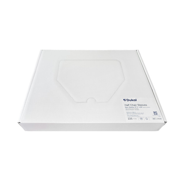 Dukal Chair Sleeves – 27-1/2 x 24 in, Clear, Leak Proof, 225/BX, 3 BX/CS, Non-Sterile, 23.05 lb Case