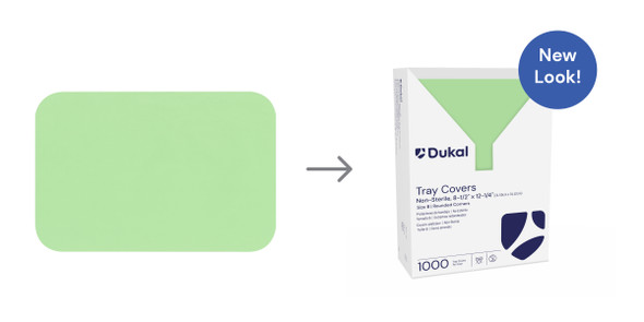 Dukal Tray Covers – Green, 8 – 1/2 X 12 – 1/4 in, 1000/cs, Smooth Paper, Rounded Corners – brand_name Dukal