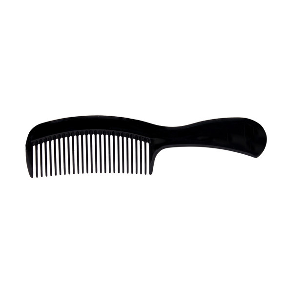 Dukal DawnMist Comb with Long Handle – 6.5 in Black, Rounded Tines for Comfort, 720 per Case, Non-Sterile