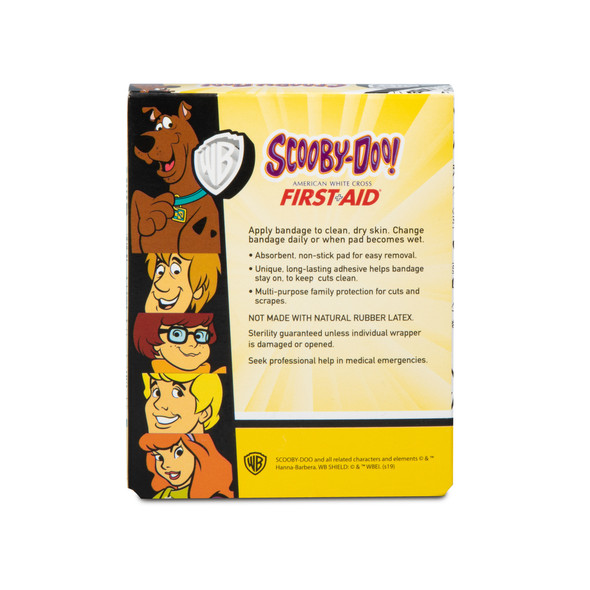 Dukal American Scooby Doo Spot Adhesive Bandages – Sterile, 7/8 in Size, 100/BX, Latex-Free, Long-Lasting