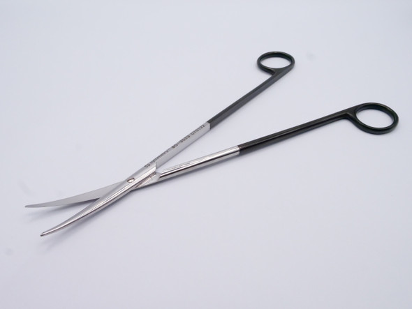 Dukal Aspen Metzenbaum Curved Scissors – Razor Edge, Delicate Tip, Black Handle, 9 in Length
