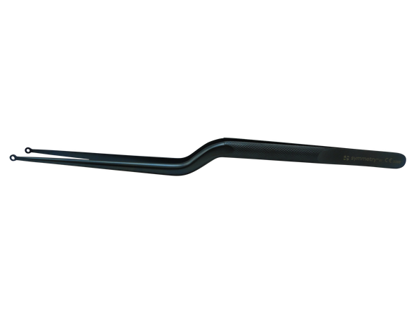 Dukal Aspen Rhoton Tumor Forceps – 4.0 mm Tip, 95 mm Length, Titanium Bayonet, Serrated Ring Tip