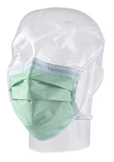Dukal Aspen Foam Fog-Shield Surgical Mask – Anti-Fog Foam, ASTM F2100 Level 1, Latex-Free, Green, Single-Use