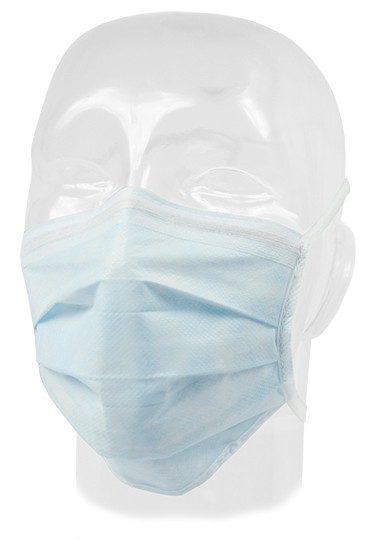 Dukal Aspen Comfort-Cool Surgical Mask – Level 1 AAMI Rating, Latex-Free, Blue, Single-Use, Non-Sterile