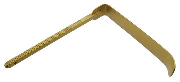 Dukal Aspen Bookwalter Retractor Blade – Radiolucent Titanium, 1 in x 6 in, Reusable, Latex-Free