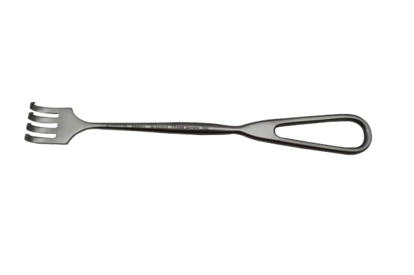 Dukal Aspen Volkman Sharp 4-Prong Retractor – 9 in Length, Reusable, Latex-Free Surgical Instrument