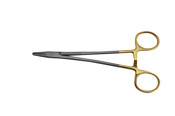 Dukal Needle Mayo-Hegar Needle Holder – Tungsten Carbide Jaws, 7 3/8 in Length, Reusable, Latex-Free