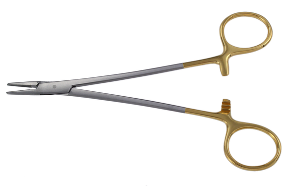Dukal Needle Crile-Wood TC Needle Holder – 6 in Length, Reusable, Latex-Free Construction, Stainless Steel