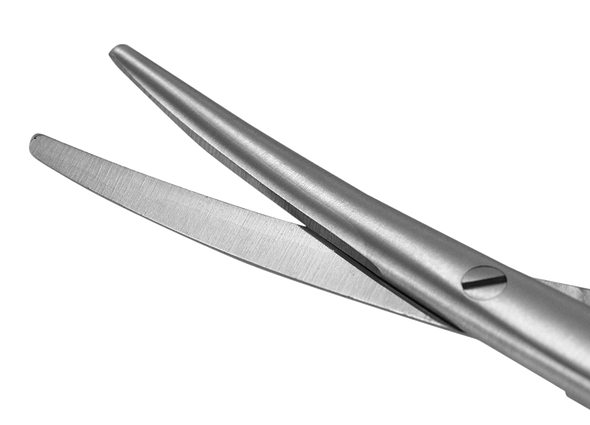 Dukal Aspen Metzenbaum Left Curved Surgical Scissors – 7 in Length, Reusable, Tungsten Carbide Edges