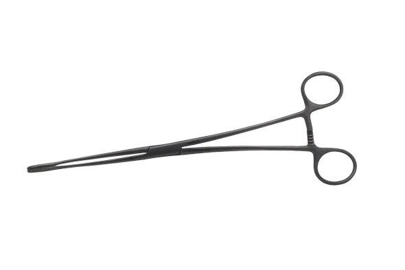 Dukal Aspen Sponge Forceps, Straight, Serrated, 9 1/2 in – Reusable, Latex-Free Surgical Instrument