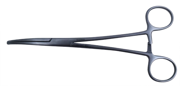 Dukal Aspen Rochester-Ochsner Curved Forceps – 1 x 2 Teeth, 8 in Length, Reusable, Latex-Free