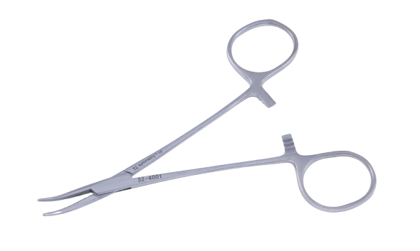 Dukal Aspen Halsted Mosquito Curved Forceps – 5 in Length, Low-Glare Finish, Reusable Surgical Instrument