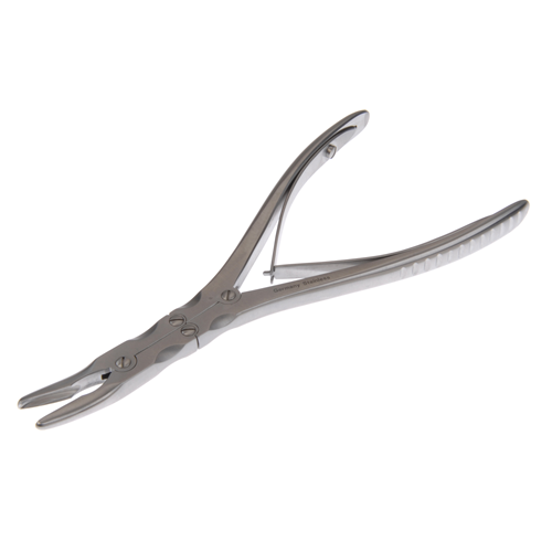 Dukal Beyer Curved Rongeur – 4 mm Jaw, 7 1/8 in Length, Reusable, Latex-Free, Surgical Instrument