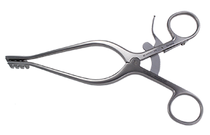 Dukal Aspen Weitlaner Retractor – Sharp 3 x 4 Prong, 7 2/3 in Length, Reusable, Latex-Free